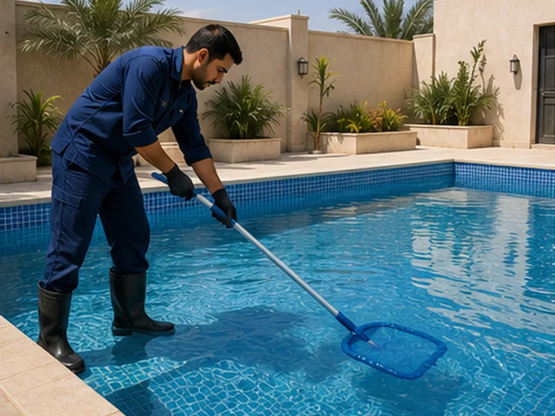 تنظيف المسابح
